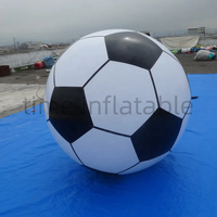 Ballon de football gonflable géant publicitaire sur mesure de 1m, 2m, 3m pour la promotion d'événements en plein air