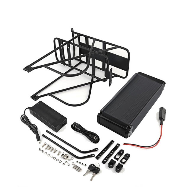 Ebike 48V 17.5Ah Rechargeable Rear Rack Battery Pack with Luggage Hanger Taillight USB Port AU EU US UK 54V Charger