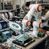 Bras robotisé collaboratif ODM FR5 FR10 Cobot pour le soudage, le CNC, la pulvérisation, l'assemblage, la palettisation en usine