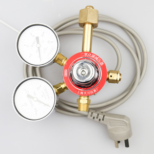 Régulateur de pression électrique pour dioxyde de carbone YQT-341, 1,6*25MPa, en laiton avec manomètre, pour usage en soudure - Product Image 2