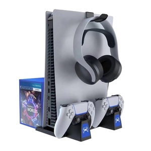 Für <span class=keywords><strong>PS5</strong></span> 2-in-1 Spielkonsolen-Vertikalständer für PlayStation 5 <span class=keywords><strong>PS5</strong></span>/<span class=keywords><strong>PS5</strong></span> Digital Version Doppel-Controller-Halterung - Product Image 5