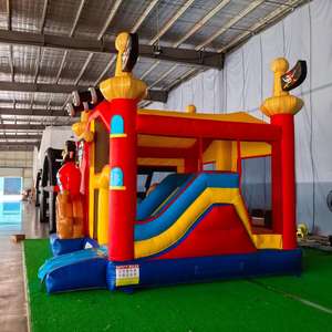 Château gonflable à thème pirate avec toboggan, qualité commerciale, combo pour fêtes et événements pour enfants, trampoline robuste pour <span class=keywords><strong>location</strong></span> - Product Image 6