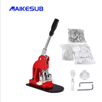 Kit de máquina para hacer insignias de 58 mm, prensa manual para botones de hojalata, herramienta de bricolaje para hacer insignias con 100 juegos de suministros