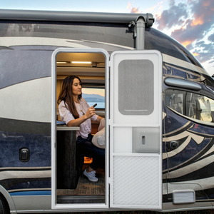 Maßgefertigte Aluminium-Glas <span class=keywords><strong>BOLUDE</strong></span> YA-MD-01 Wohnmobil-Eingangstür mit Stauraum Camping-Anhänger Gepäck-Seitentür 622x1822mm Direkt vom Hersteller - Product Image 5