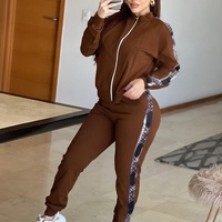 Ensemble de survêtement décontracté d'hiver pour femme de marque célèbre, collection de designer pour tenue de détente et jogging