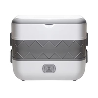 TX20000 Portable Hheating Lunch Box Double Couche En Acier Inoxydable Alimentaire Conteneur Cadeaux Plug in Lunch Box Cooker