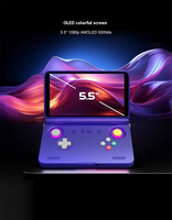 Console de Jeu Rétro Retroid Pocket Flip2 Android 13 Écran OLED Non-Tactile de 5,5 Pouces Lecteur Portable Batterie de 5500 mAh