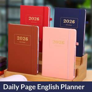 Agenda 2026 en Similicuir Modèle 002 – Carnet de Notes 365 Jours avec Suivi des Horaires – Calendrier et Planificateur Transfrontalier - Product Image 1