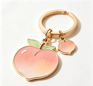 Llavero Personalizado de Aleación de Zinc con Forma de Pera, Impresión UV en Esmalte Duro, Colgante de Fruta, Regalo, Souvenir - Product Image 1