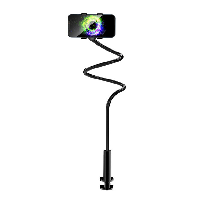 Wholesale Plastic Flexible Arm Brackets Multifunctional Spiral Adjustable 360 Angle Mobile Phone Tablet Clip Holder