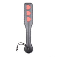 Pala de castigo al por mayor con mango de cuero sintético, látigos de castigo BDSM para bondage, juguetes sexuales para adultos para castigar el trasero, para parejas