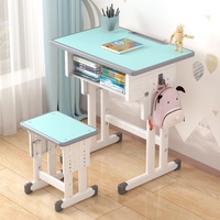 Série Primar : Ensemble Chaise et Bureau d'Écriture Moderne en Métal, Hauteur Réglable, Écologique et Durable pour l'École et la Salle d'Étude