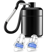 Bouchons d'oreilles anti-bruit haute fidélité réglables pour le sommeil, protection auditive pour concerts avec étui, pour festivals