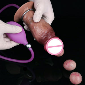 FAAK 6.7 "Silicone ovopositore Dildo Tunnel cavo con 5 uova per adulti massaggio anale palle di masturbazione - Product Image 5