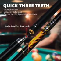Queue de billard en fibre de verre modèle A-361-1 Leopard - Embout de 11,8 mm, joint Uni-loc, qualité supérieure, texture unique