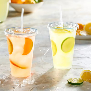 Vasos Desechables Transparentes para Bebidas Frías, Té de Burbujas, Café, de 8oz a 32oz, para Fiestas y para Llevar, Marca TRENDZ - Product Image 3