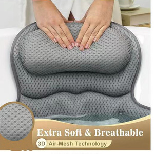 Comfortable <strong>Bath</strong> <strong>Cushion</strong> for Relaxation 4D <strong>Air</strong> Mesh Technology Hot Tub <strong>Bath</strong> Pillow with Strong Suction Cups <strong>Bath</strong> Accessories - Product Image 6