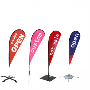 Custom Printed Tear Drop Banner Beach Flag Promotional Flags & Banners on Sale