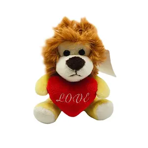 Valentine's Day Gift Toy Hot-selling Custom Stuffed Animal Lion Soft Keychain Plush Toy