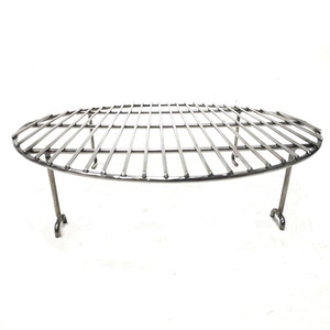<span class=keywords><strong>Grille</strong></span> de cuisson ronde en acier inoxydable / Grilles de barbecue / <span class=keywords><strong>Grille</strong></span> en fil métallique avec quatre pieds - Product Image 4