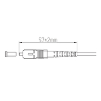 Cable de Conexión de Fibra Óptica SC APC Verde Monomodo Simplex de 3.0 mm para FTTH