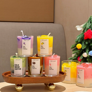 Bougie d'aromathérapie au café glacé - Bougie parfumée en forme de boisson superposée pour la décoration intérieure et les cadeaux - Produit très vendu sur le marché - Product Image 3