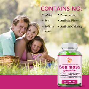 Best Selling Sea Moss Gummies with Organic Irish Sea Moss Organic Bladderwrack Digestive Support Gummies Natural Supplements - Product Image 2