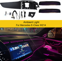 Lampu Ambient Panel Bercahaya Mercedes E-Class W214, Speaker Tweeter 4D Berputar, Lampu LED Coverackrest