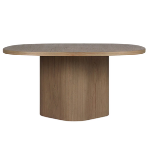 Table à manger Valli : Sublimez votre espace repas avec une table de style magnifiquement épuré, inspirée du brutalisme doux. - Product Image 1