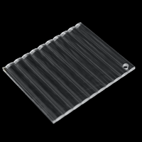 Panneau acrylique PMMA transparent décoratif à rayures étroites, prix usine