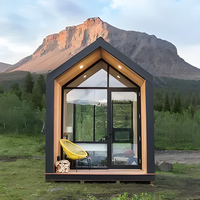 2025 Nueva Sauna de techo puntiagudo al aire libre 4-6 personas Sauna de cedro rojo con ventana panorámica