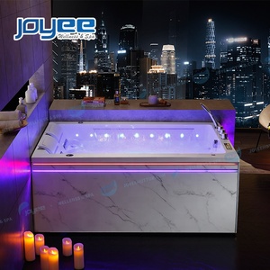 Frap — <span class=keywords><strong>baignoire</strong></span> double taille carrée autoportante avec jupe LED, bain à usage intérieur pour <span class=keywords><strong>2</strong></span> <span class=keywords><strong>personnes</strong></span>, <span class=keywords><strong>baignoire</strong></span> de spa - Product Image 3