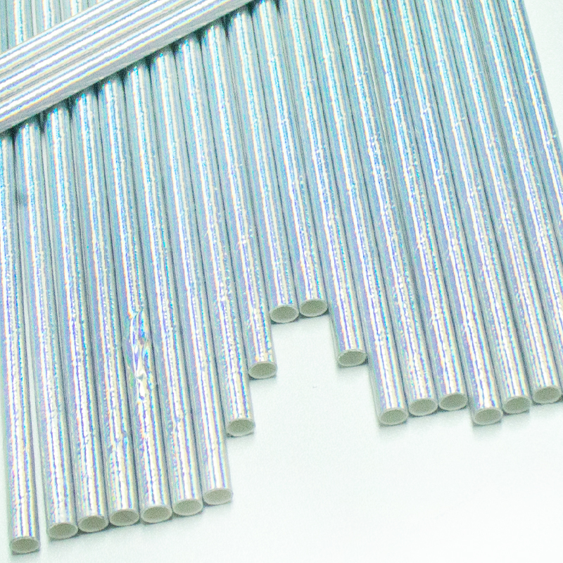 Hot-Sale Biodegradable Eco-Friendly Disposable Kraft Paper Straws Acceptable with Neat Incision for Food Use