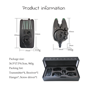 Nuovo Set di Avvisatori Acustici per Pesca alla Carpa con Distanza di Trasmissione 1000M+, Guscio e Altoparlante di Qualità, Indicatore Impermeabile - Product Image 6