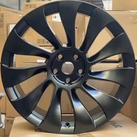 Rines de Aleación de Aluminio Forjado para Modelo 3, 20-21 Pulgadas, 5x120 5x130 PCD, Acabado Negro, Diseño Cóncavo