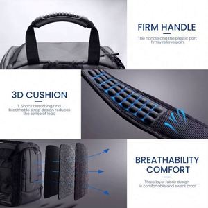 Muestra gratuita, suministro de China, mochila de viaje personalizada, deportiva, impermeable, para hombre, para portátil, para esquí. - Product Image 6