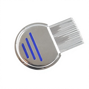 Peigne anti-puces professionnel en acier inoxydable et plastique pour chiens, chats et petits animaux - Outils de toilettage pour éliminer efficacement les <span class=keywords><strong>poux</strong></span> et les tiques - Product Image 1