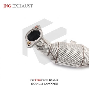 ING <span class=keywords><strong>Tubo</strong></span> <span class=keywords><strong>di</strong></span> <span class=keywords><strong>Scarico</strong></span> Dritto in Acciaio Inox per Ford Focus RS 2.3T, Alta Qualità con Scudo Termico, Parti Auto Performance - Product Image 6