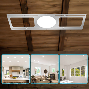 Braket Besi Retrofit untuk Lampu Panel LED di Plafon Grid, Pemasangan Tanpa Alat - Product Image 3