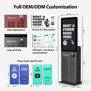 Station de partage de batteries externes avec structure de location de recharge mobile, idéale pour les espaces publics, simple à utiliser, recharge rapide - Product Image 3