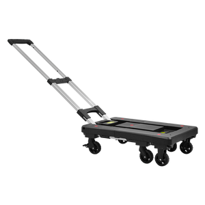 Carro plegable <span class=keywords><strong>uni</strong></span>-silencioso de 150kgs, camión de mano de cubierta estirable, carro utilitario portátil de 330lbs con 6 ruedas, - Product Image 1