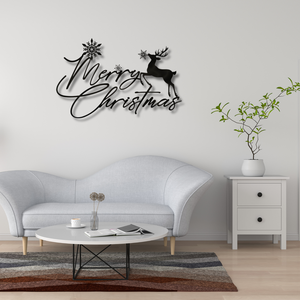 Décoration murale de Noël en métal noir artistique, élégante décoration de vacances pour le salon, la chambre à coucher, le bureau, provenant d'Inde - Product Image 3