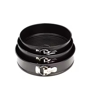 Miễn phí của PFOA PFOS BPA 3pcs không dính <span class=keywords><strong>springform</strong></span> Bánh <span class=keywords><strong>Pan</strong></span> Set Carbon thép chống rò rỉ Cheesecake chảo với đáy có thể tháo rời - Product Image 4