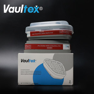 Vaultex Sécurité Charbon Actif Industrie Construction Respirateur Protection <span class=keywords><strong>Masque</strong></span> À Gaz Cartouches De Filtre Professionnelles pour 3M6001 - Product Image 1