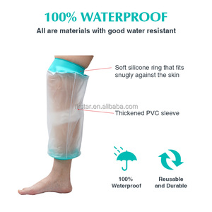 FIRSTAR Housse <span class=keywords><strong>de</strong></span> protection imperméable pour genouillère adulte – Protection pour la douche et le bain des plaies - Product Image 1