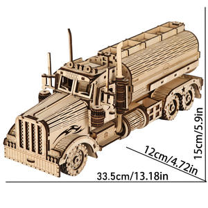 Camión casero para niños, de ingeniería científica juguete, combinación altamente desafiante, educación, entretenimiento, mejora práctica - Product Image 3