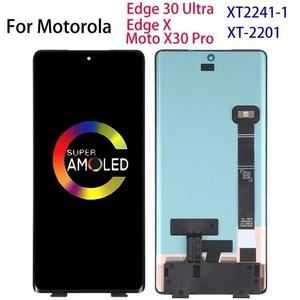 Écran tactile OLED d'origine OEM sans cadre pour <span class=keywords><strong>Motorola</strong></span> Edge <span class=keywords><strong>30</strong></span> Ultra/Edge <span class=keywords><strong>X</strong></span>/<span class=keywords><strong>X</strong></span> <span class=keywords><strong>30</strong></span> <span class=keywords><strong>Pro</strong></span>, pièces de réparation pour écran cassé - Product Image 1