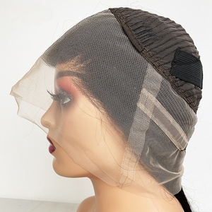 Perruque brésilienne lisse en dentelle complète transparente HD, dentelle française 360, <span class=keywords><strong>cheveux</strong></span> humains Remy, grade 12A, densité 130%, coupe <span class=keywords><strong>courte</strong></span> bob - Product Image 2