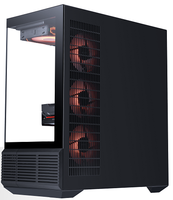 SAMA PC Case Computer Case Tempered Glass Mid Tower ATX CPU Gaming Desktop PC Cabinet Computer Chassis with LCD Screen Display