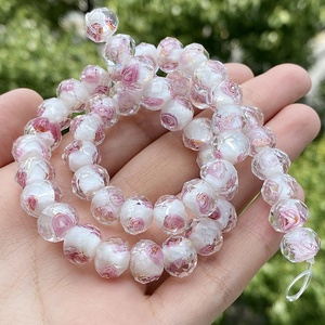 10 pezzi 10mm <span class=keywords><strong>Murano</strong></span> multicolore trasparente <span class=keywords><strong>di</strong></span> cristallo sfaccettato <span class=keywords><strong>perline</strong></span> <span class=keywords><strong>di</strong></span> colore misto fai da te collana braccialetto creazione <span class=keywords><strong>di</strong></span> gioielli - Product Image 6